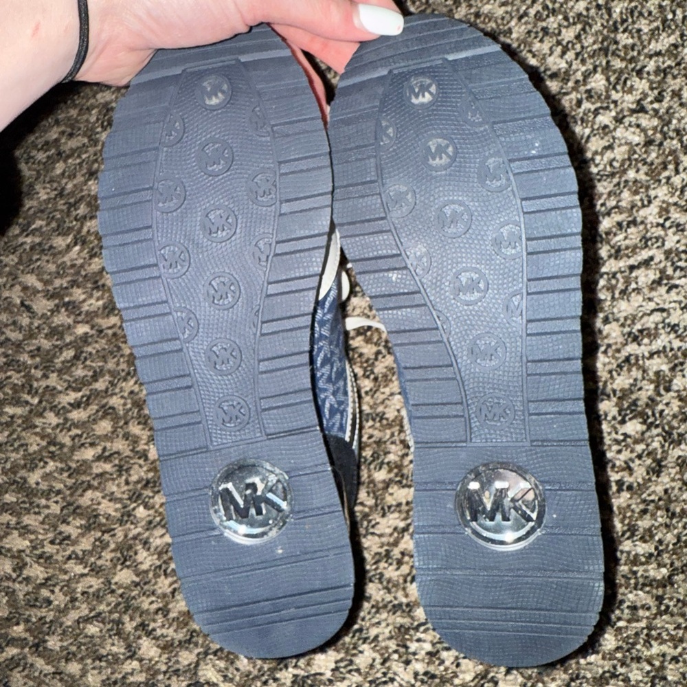 Michael Kors Blue and White Casual Sneakers - Picture 6 of 7